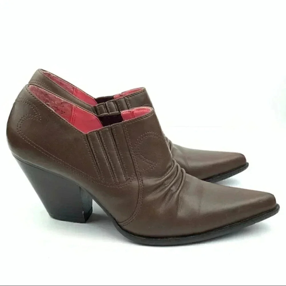 Candies ankle booties size 9 western steam punk